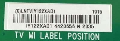KIT DE TARJETAS PARA TV VIZIO MAIN XJCB0QK004 / 715GA075-M01-B00-005K / FUENTE ADTVI1850AAW / 715G9301-P01-001-003M / T-CON 55.65T56.C05 / 75T05-C03 / LED DRIVER LNTVIY122XAD1 / 715GA201-P01-000-005G / PANEL T650QVF09.3 / MODELO P659-G1 LTMAYNKV / P659-G1 - Imagen 4